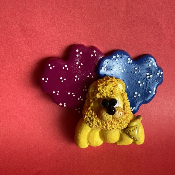 Handcrafted; Polymer Clay Lion; Fridge Magnet - Picture 3 of 3